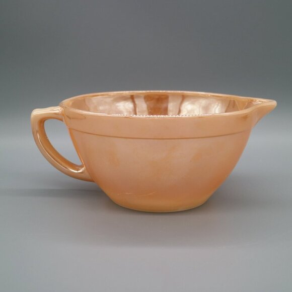 Fire King Peach Lustre Batter Bowl | Mixing Bowl | Peach Luster Glassware - Picture 3 of 8